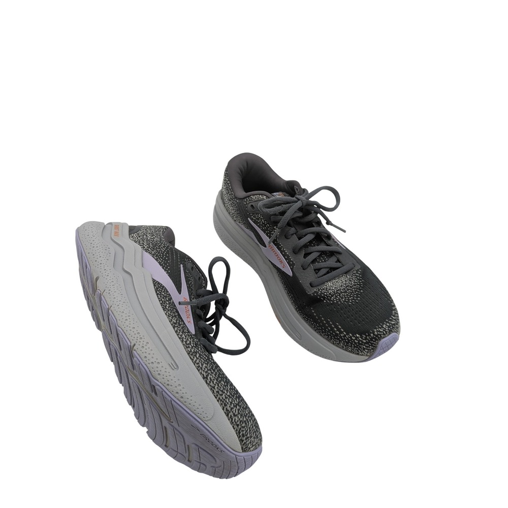 Brooks Womens Gorpcore Sporty Ghost Max 2 Running Shoes 8.5 Black Grey Lilac